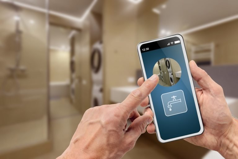 Household,Water,Use,Equipment,Remote,Management,By,Smartphone