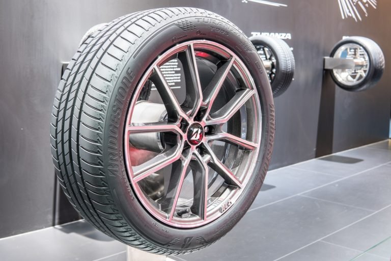 Frankfurt,,Germany,,Sep,13,,2017:,Bridgestone,Booth,,Bridgestone,Turanza,T005