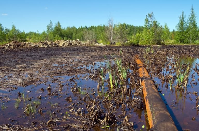 Nature,Pollution,By,Oil,Products
