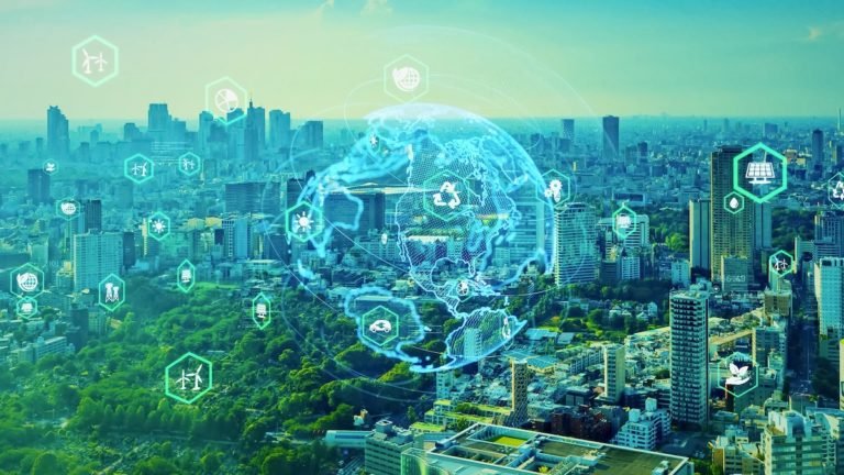 Modern,City,And,Environmental,Technology,Concept.,Sustainable,Development,Goals.,Sdgs