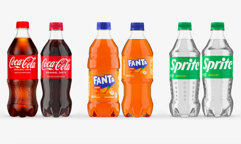 Coca-Cola redujo el uso de plástico gracias al rediseño de sus envases.