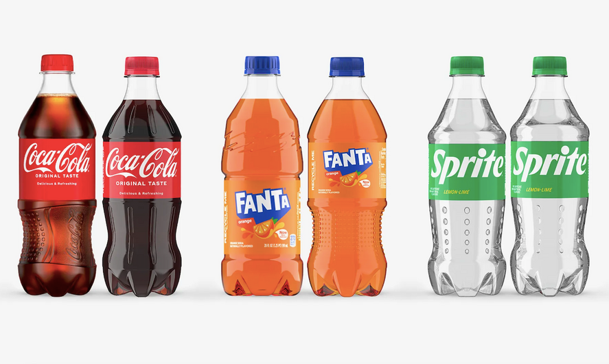 Coca-Cola redujo el uso de plástico gracias al rediseño de sus envases.